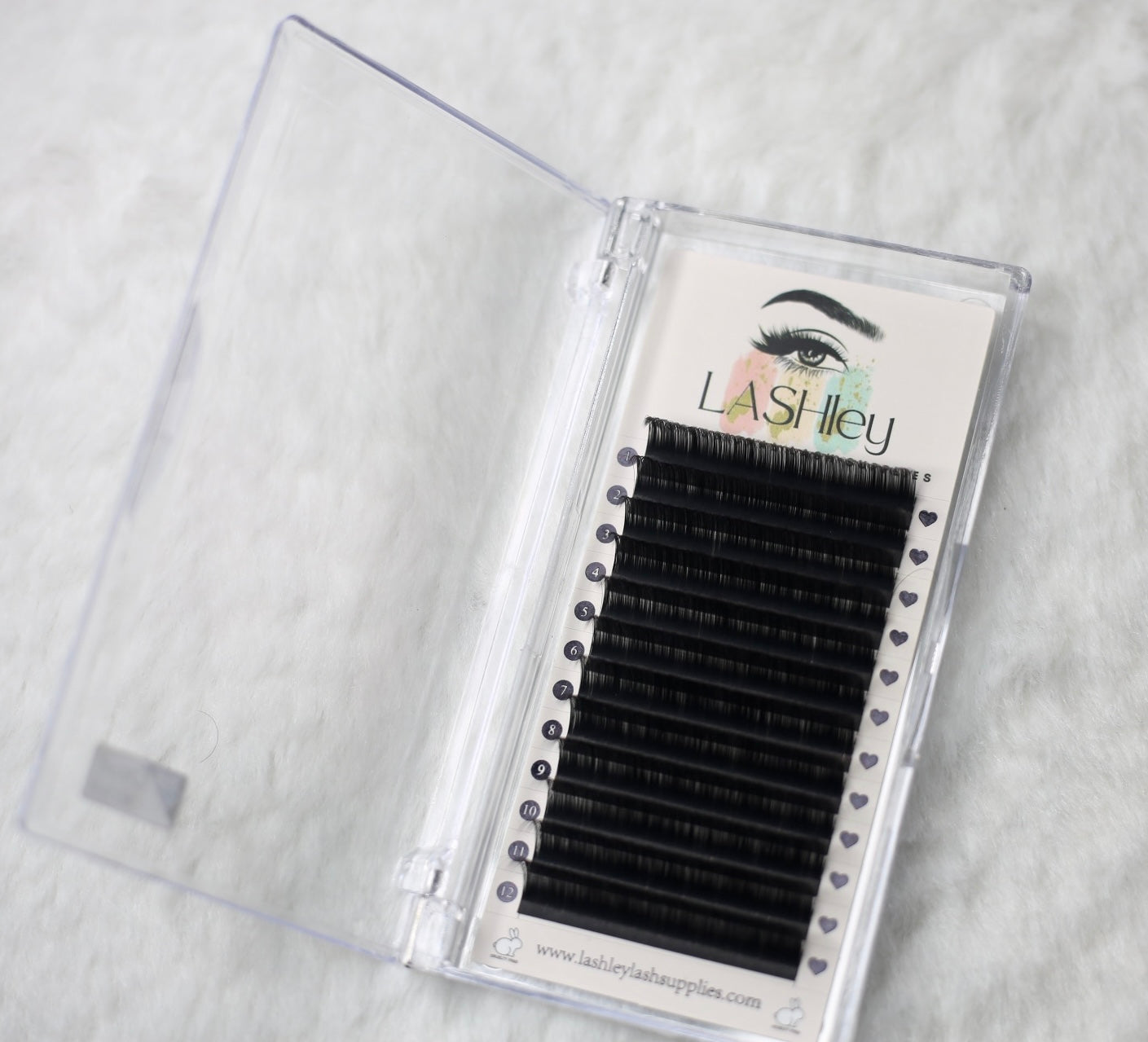 Volume Lashes: 0.03 D Curl (12 rows)