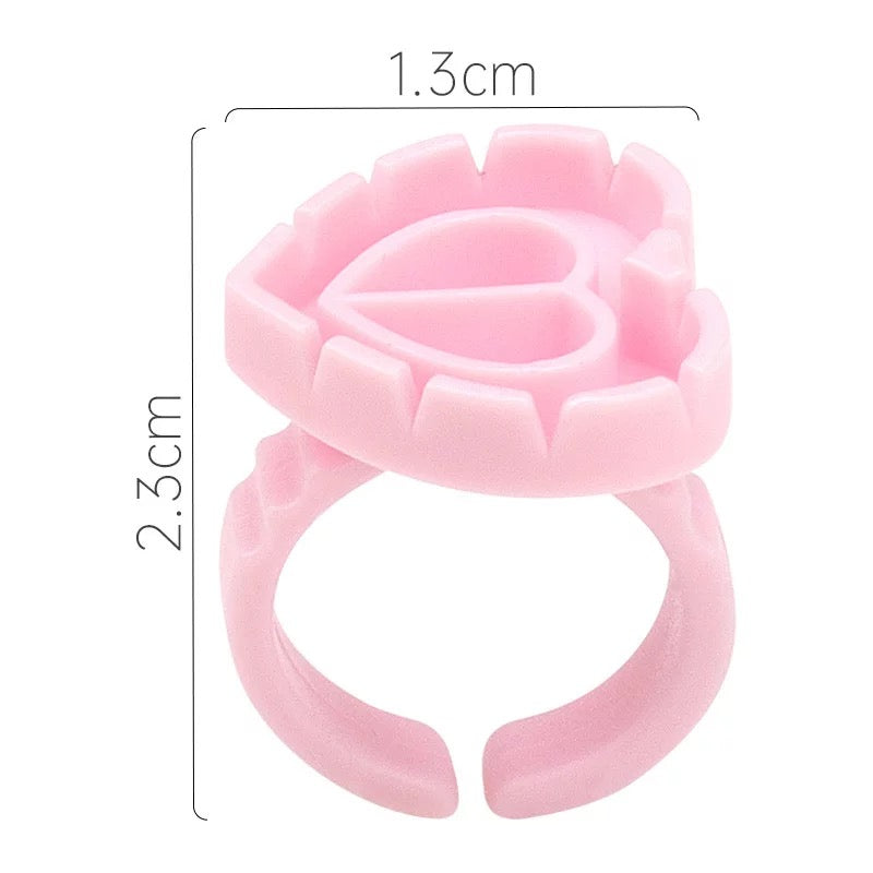 Heart Blossom Glue Rings